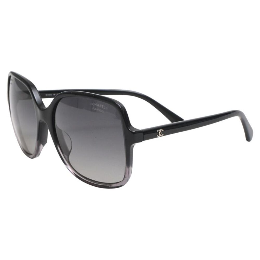 Chanel Gradient Oversized Sunglasses in Black Acetate - Picture 4 of 9